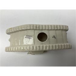 Ten WW1 crested china military models of tanks and field guns; various makers including Goss, Grafton China, Arcadian China, Savoy China etc; various crests including Portsmouth, Brighton, Pendleton, Paignton, Cowes, Flamborough etc (10)