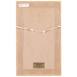 James Ulric Walmsley (British 1860-1954): View Towards Robin Hoods Bay, watercolour signed and dated 1909, 28cm x 12cm 