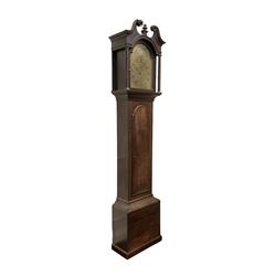 Joseph Wood of Scarborough - Late 18th century mahogany cased 8 day longcase clock c1780 w...