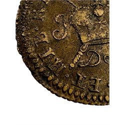 James II Irish gunmoney shilling, December 1689