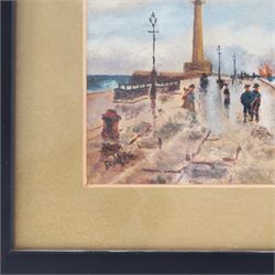George Scarth French (British fl.1894-1910): View of Whitby, watercolour signed and dated 1885, 15cm x 24cm; together with another of 'Whitby Early Morning' signed with initials EMA, 10.5cm x 15cm and two others of Ugthorpe Lane, near Whitby, max 17cm x 25cm (4)