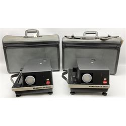 Two cased Leitz Pradovit CA 2500 Slide Projectors 