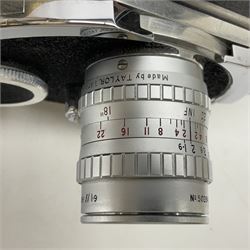 Paillard Bolex H16 STD Supreme camera body, serial no. 52058, circa 1947, with 'Taylor, Taylor, Hobson, SERITAL, f1.9 1inch, 25mm' lens