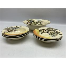 Set of six small Royal Doulton Gleaners bowls together with further larger bowl