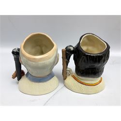 Royal Doulton limited edition figure of Geoffrey Boycott O.B.E, HN3890, no 253/8114, together with four Royal Doulton limited edition character jugs of cricket interest, comprising The Hampshire Cricketer D 6739, no 3903/5000, Freddie Trueman O.B.E, D 7090, no 502/9500, Brian Johnners Johnston, D 7018, no 1281/9500 and Len Hutton D 6945 no 263/9500, four with certificates, one with box