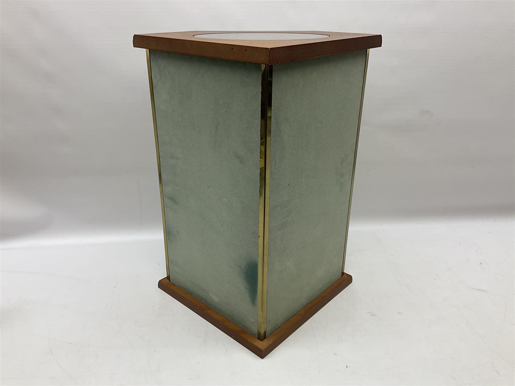 Swarovski Crystal Masquerade trilogy; 1999 Masquerade Pierrot, 2000 Columbine, 2001 Harlequin all with accompanying plaque, stand and original box, together with a glass display case with mirrored back and sides 