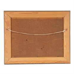 James William Booth (Staithes Group 1867-1953): The Village Pond, oil on canvas laid on to board signed 23cm x 31cm