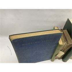 Books - Natural History - Robert Mudie, Mudies British Birds, The Feathered Tribes of the British Isles, two volumes, second edition, Whittaker & Co., Ave Maria Lane, London, 1735, chromolithographic plates, Peter Scott, Morning Flight, A Book of Wildfowl, Hazell, Watson & Viney Ltd, London and Aylesbury, 1947, F B Kirkman & F C R Jourdain, British Birds, London T C & E C jack Limited, Edinburgh, 1932, plus other examples on ornithology, (7)


