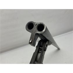 RFD ONLY AS ONE BARREL OUT-OF-PROOF -  – Belgian .410 folding side-by-side double barrel hammer shotgun with 66cm(26