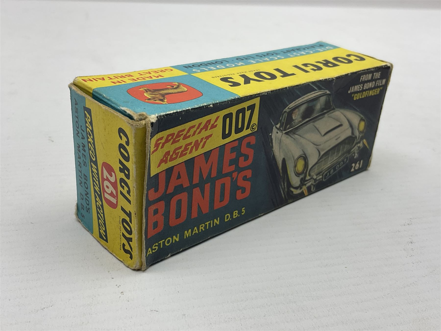 Corgi die-cast model No.261 Special Agent 007 James Bond's Aston Martin D.B.5. from the James Bond film 