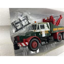 Corgi Eddie Stobart - CC12305 Scammell Contractor x 2, Girder Trailer, Bogies and Sheeted Load; and CC12306 Scammell Contractor Wrecker; each in simulated 'crate' box (2)