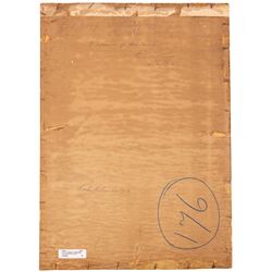 Manner of the Vanity Fair Cartoonists (1869-1914): 'Sir James Williamson' -1st Baron Ashton, gouache indistinctly signed with monogram, titled verso 53cm x 38cm (unframed)
Notes: This appears to be a rare surviving depiction of Sir James Williamson, a famously private individual who was known for shunning formal portraits. Now referred to as 'The Lino King', Williamson took over his father's Lancaster business and built a monopoly on cheap cork linoleum. The Lune Mills factory would employ a quarter of the Lancaster population. Despite controversies regarding his peerage and the possible exploitation of his workforce, his philanthropy and patronage given towards local causes has been highly celebrated. 