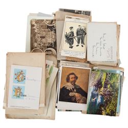 Collection of war time letters, postcards and other ephemera, including WWI period letters...