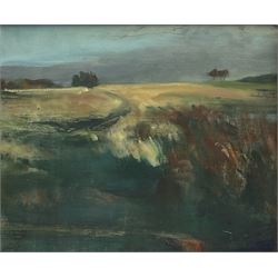 Gyorgy Gordon (Hungarian 1924-2005): 'On the Heath' Wakefield, oil on canvas signed with initials and dated '86, 34cm x 40cm 
Provenance: purchased from the artist by the vendor