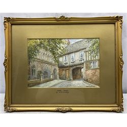 Albert H Findley (British 1880-1975): 'Castle House' and 'Leicester Abbey', two watercolours signed, titled on mount 18cm x 27cm (2)
