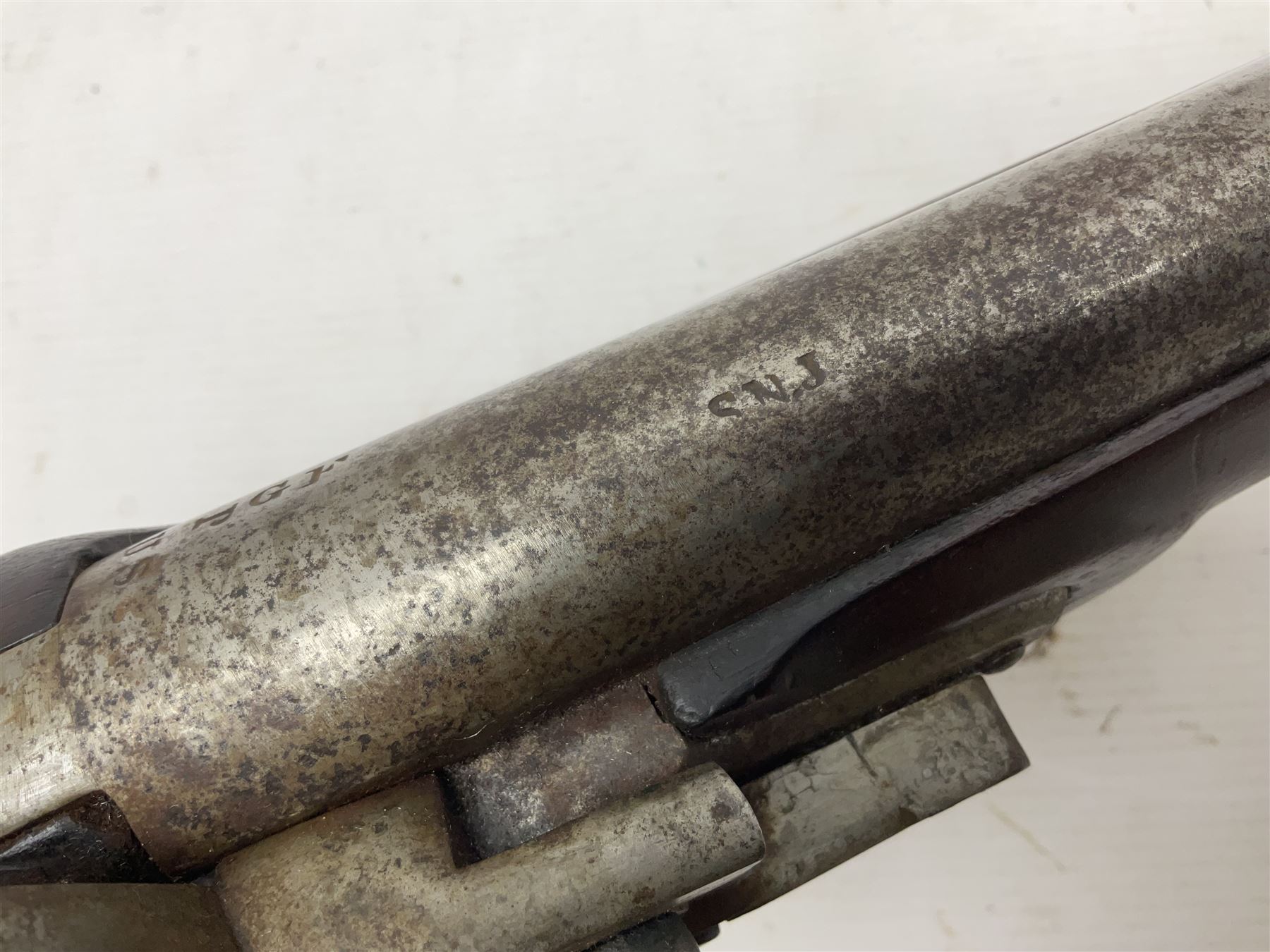 Early 19th century M.T. Wickham of Philadelphia flintlock musket, approximately .700 cal., the 104cm(41