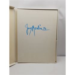 Jean Moulin (French 1933-2009): 'Geste d'Amour', portfolio of 27 large lithographs of children each signed and numbered 133/150 in pencil, 77cm x 57cm in original case with text