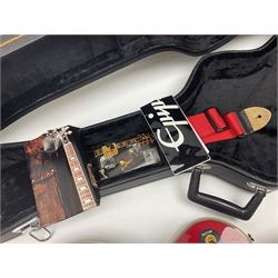 Epiphone Gibson Les Paul electric guitar c2004 with red sunburst finish, serial no.U02030418; L100cm; in fitted hard case