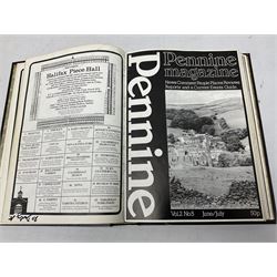 Eight books by David Bellamy on watercolour painting; and two bound volumes of Pennine Magazine 1981-84 (10)