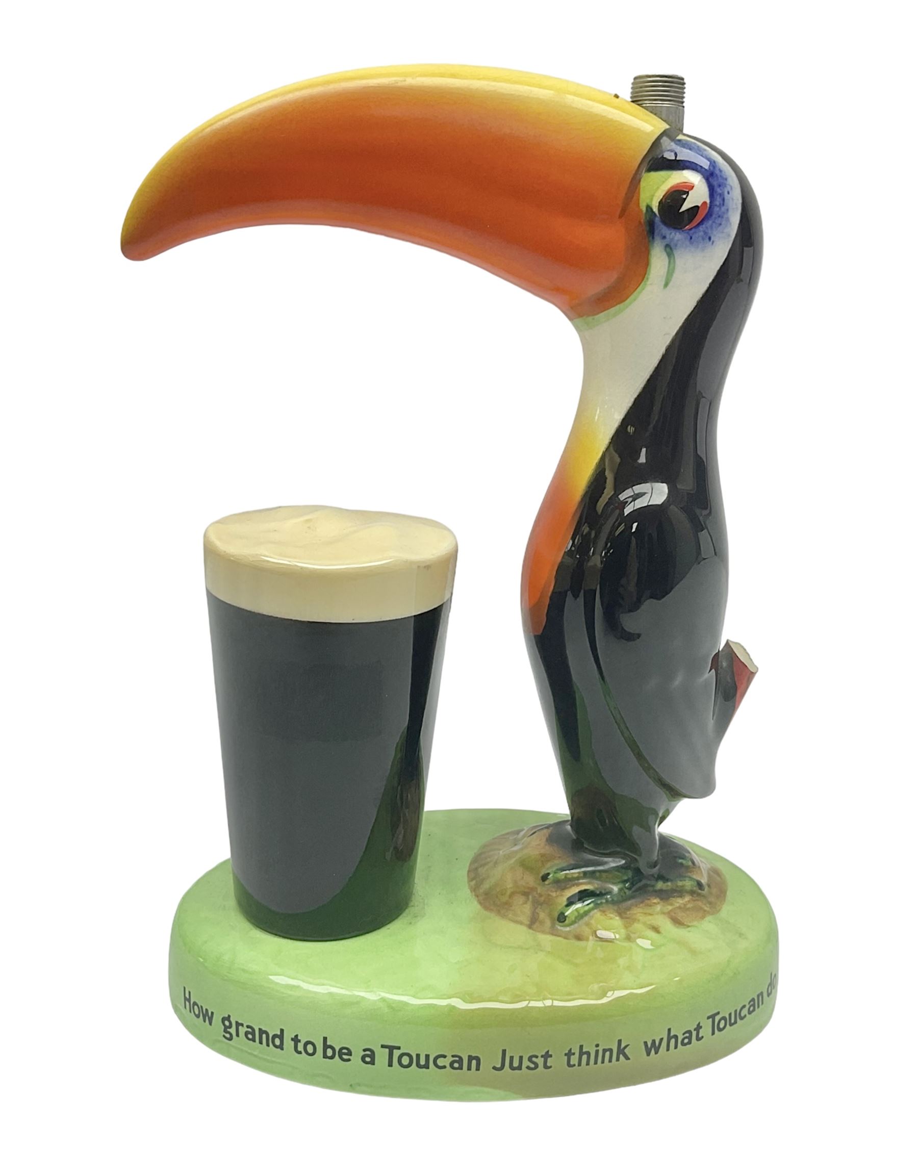 Carlton ware, Guinness Toucan lamp base, H24cm 