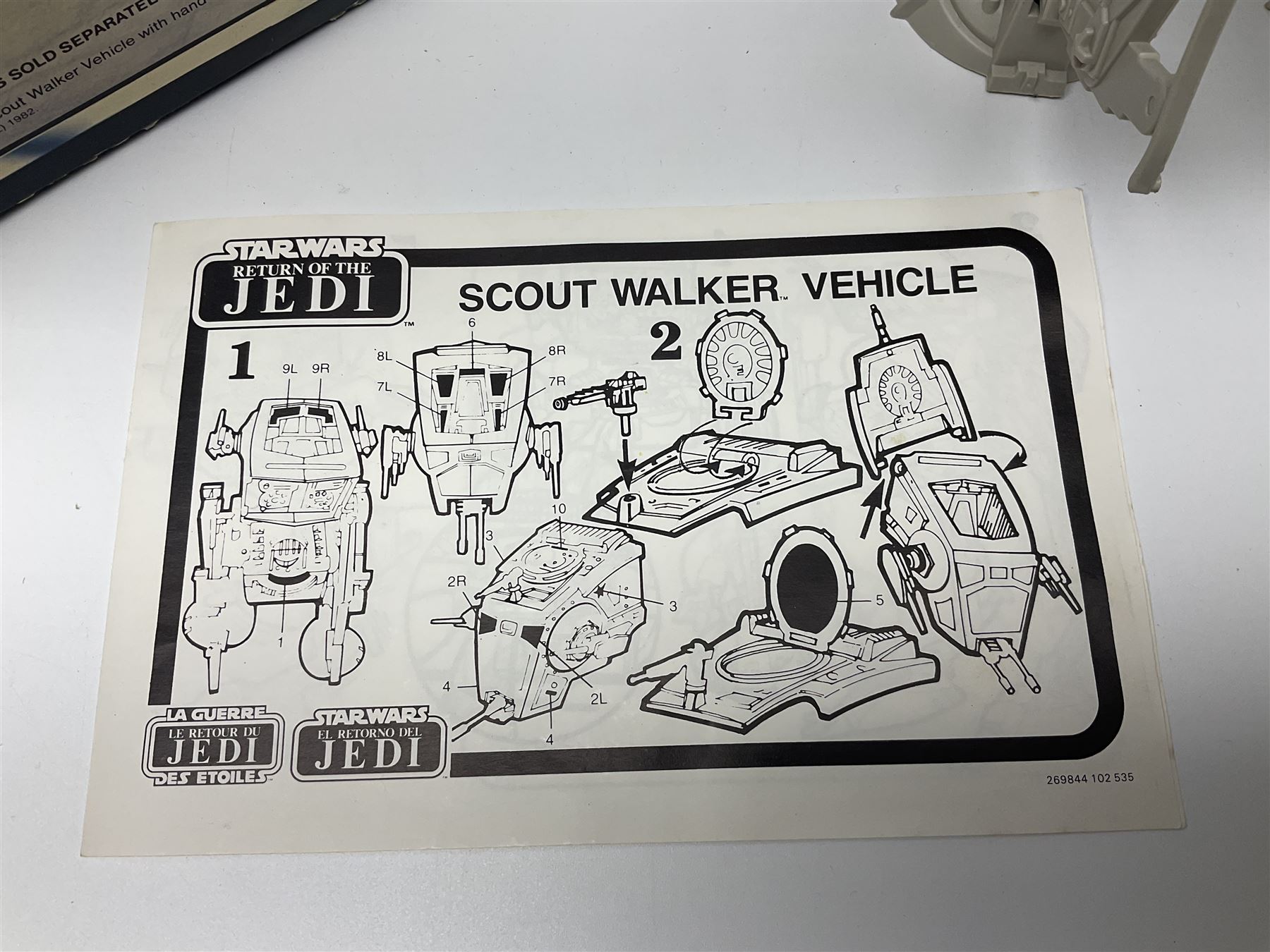 Star Wars - Return of the Jedi Scout Walker Vehicle, Speeder Bike Vehicle and Vehicle Maintenance Energiser; together with The Empire Strikes Back Cap-2 Captivator and MTV-7 Multi-Terrain vehicle; and Waddingtons 1977 Star Wars Entering the City jig-saw puzzle; all boxed (6)