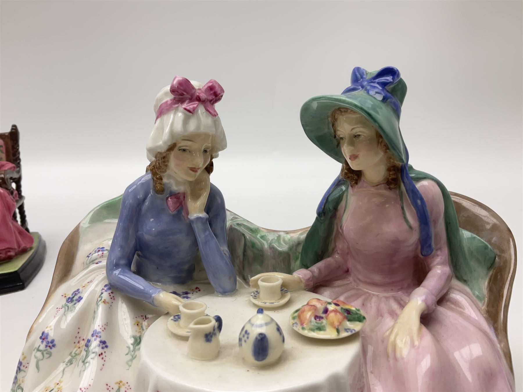 Two Royal Doulton figures, Teresa HN1683 and Afternoon Tea HN1747, both with printed mark beneath  