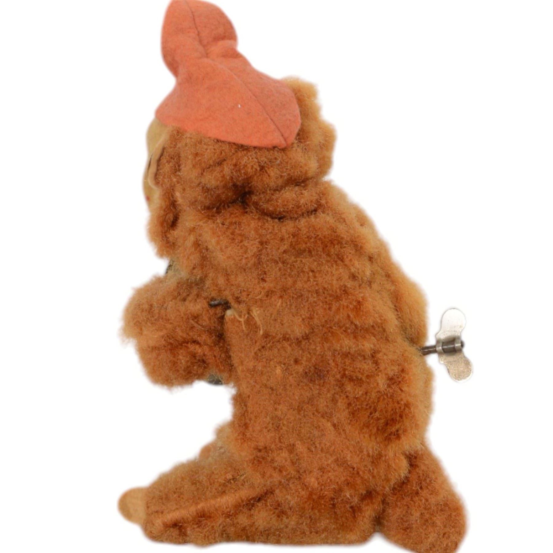 Two West German Urwald-Musik clockwork monkeys, one playing cymbals and the other a drum