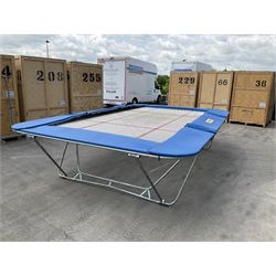 EuroTramp professional folding trampoline, 5m x 3m x 110cm high - THIS LOT IS TO BE COLLECTED BY APPOINTMENT FROM DUGGLEBY STORAGE, GREAT HILL, EASTFIELD, SCARBOROUGH, YO11 3TX