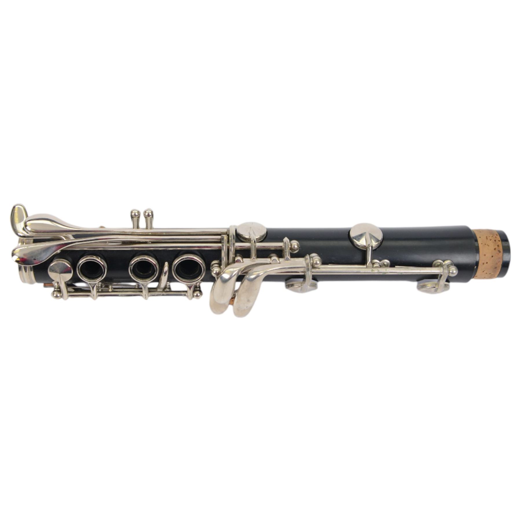 Yamaha 250 Bb clarinet serial no. K80705, with a resin body and chrome keys, in a velvet lined and padded hard case