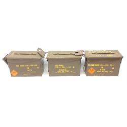 Assorted shotgun cartridges including primed 12-bore, loaded, .410, 20=bore, 9mm garden gun etc, contained in three portable metal ammunition boxes SHOTGUN CERTIFICATE REQUIRED