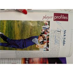 1993 Ryder Cup programme, signed by Nick Faldo, Payne Stewart, etc