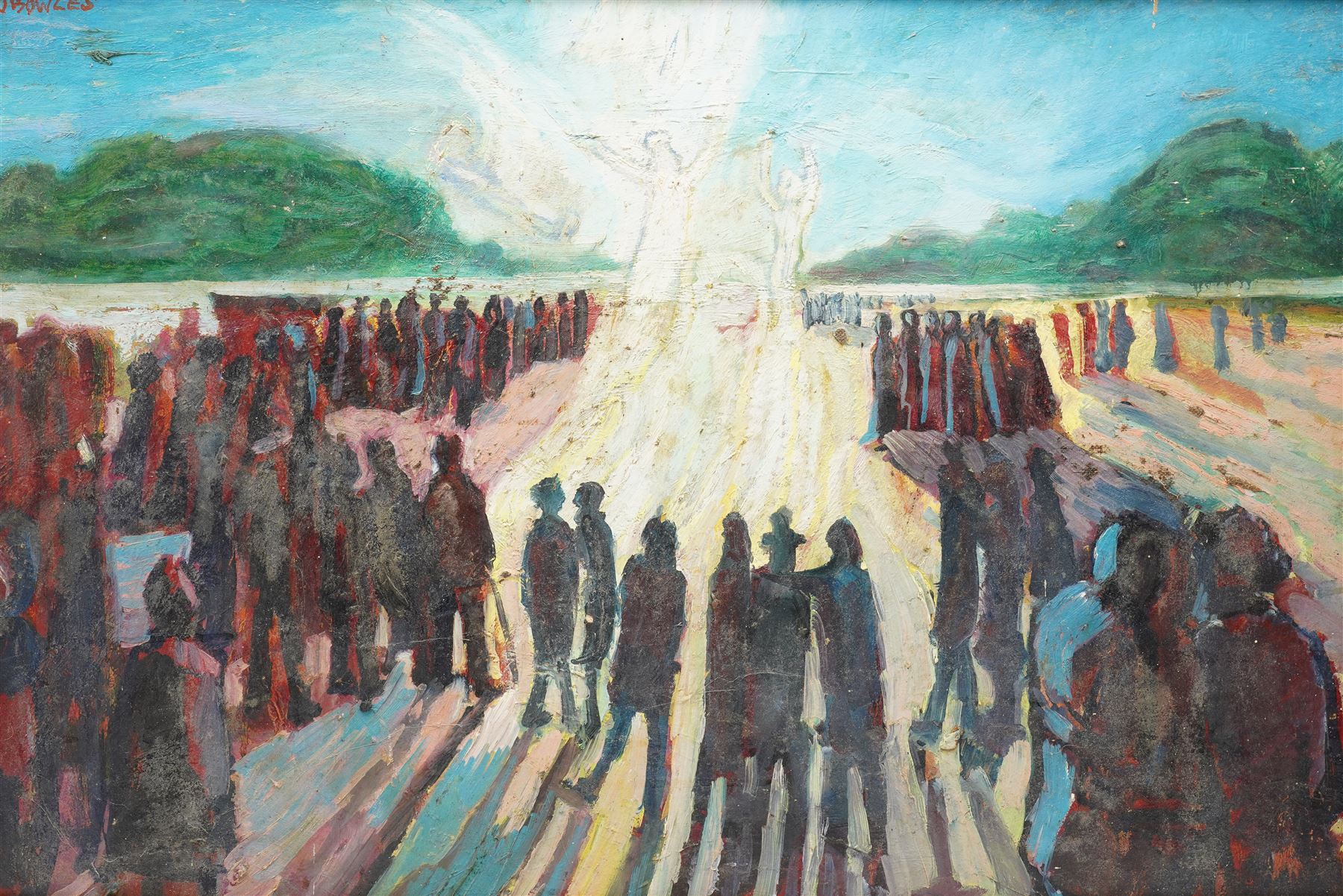 John Gilbey Bowles (British 1929-2011): Summer Solstice, oil on board signed 50cm x 75cm
Notes: exhibited at Williamson Art Gallery, Birkenhead