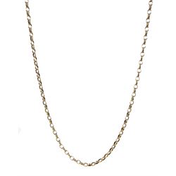 9ct gold cable link necklace