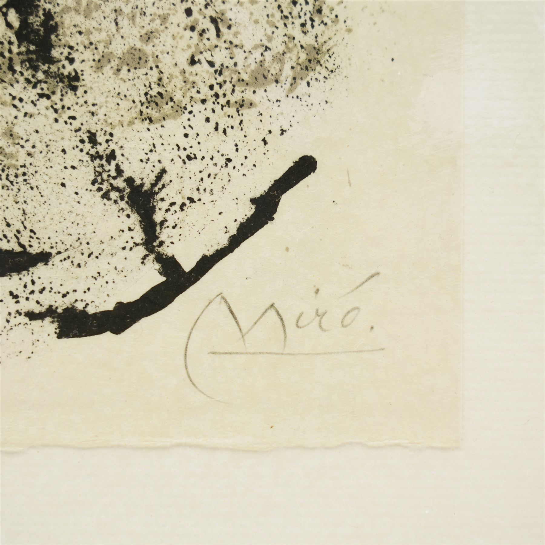 Joan Miro (Spanish (Catalan) 1893-1983): 'Quelques Fleurs Pour Des Amis', limited edition lithograph in colours signed and numbered 29/75 in pencil 41cm x 32cm