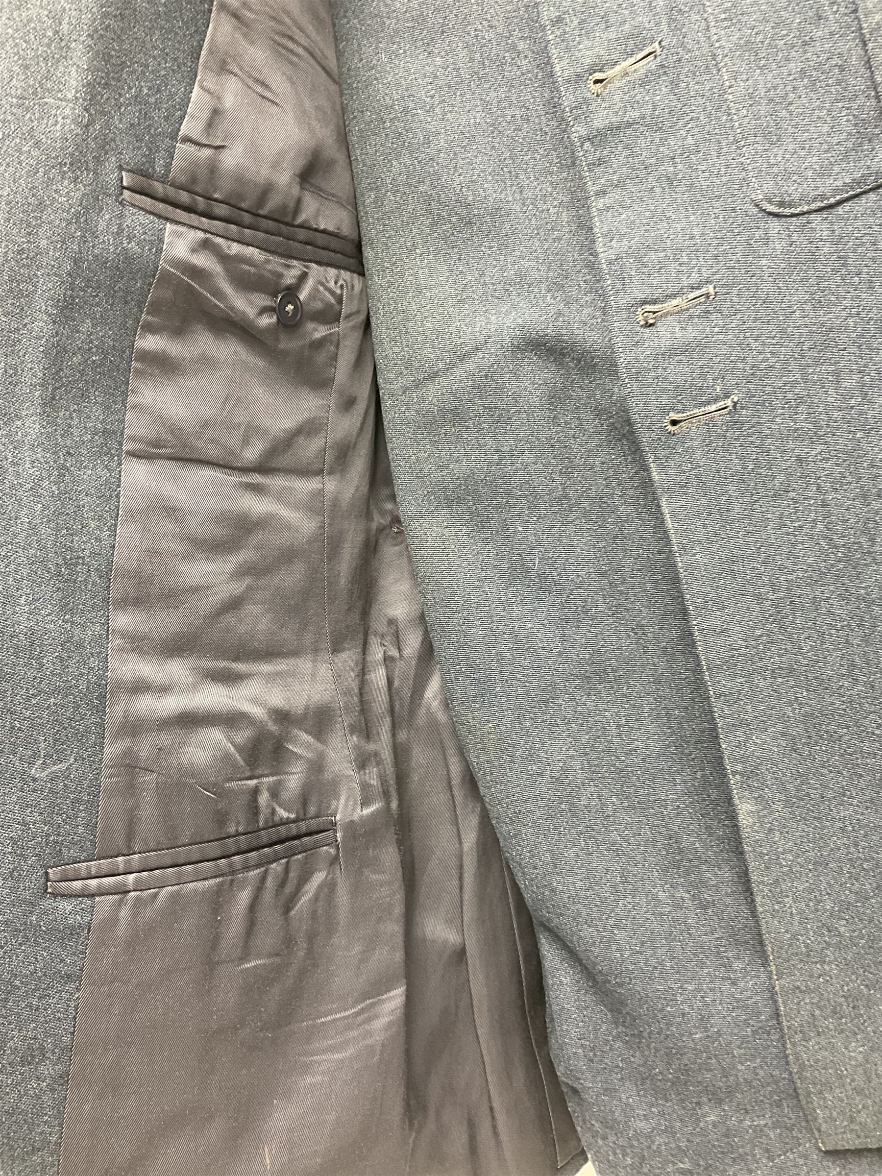 Five military uniforms comprising German Wachbataillon tunic, RASC No.2 dress tunic dated 1963, RAF tunic and trousers dated 1974, RE No.1 tunic and RN Seamans jumper Class II (5)