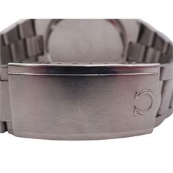 Omega Geneve automatic gentleman's stainless steel bracelet wristwatch, Ref. 	166.0191, Cal. 1012, silvered dial with date aperture, on original stainless steel bracelet