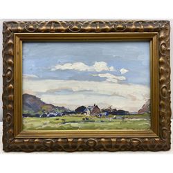 M Coonan (Northern British fl.1910-1925): 'The Little Farm - North Wales', oil on board signed, titled verso 23cm x 34cm