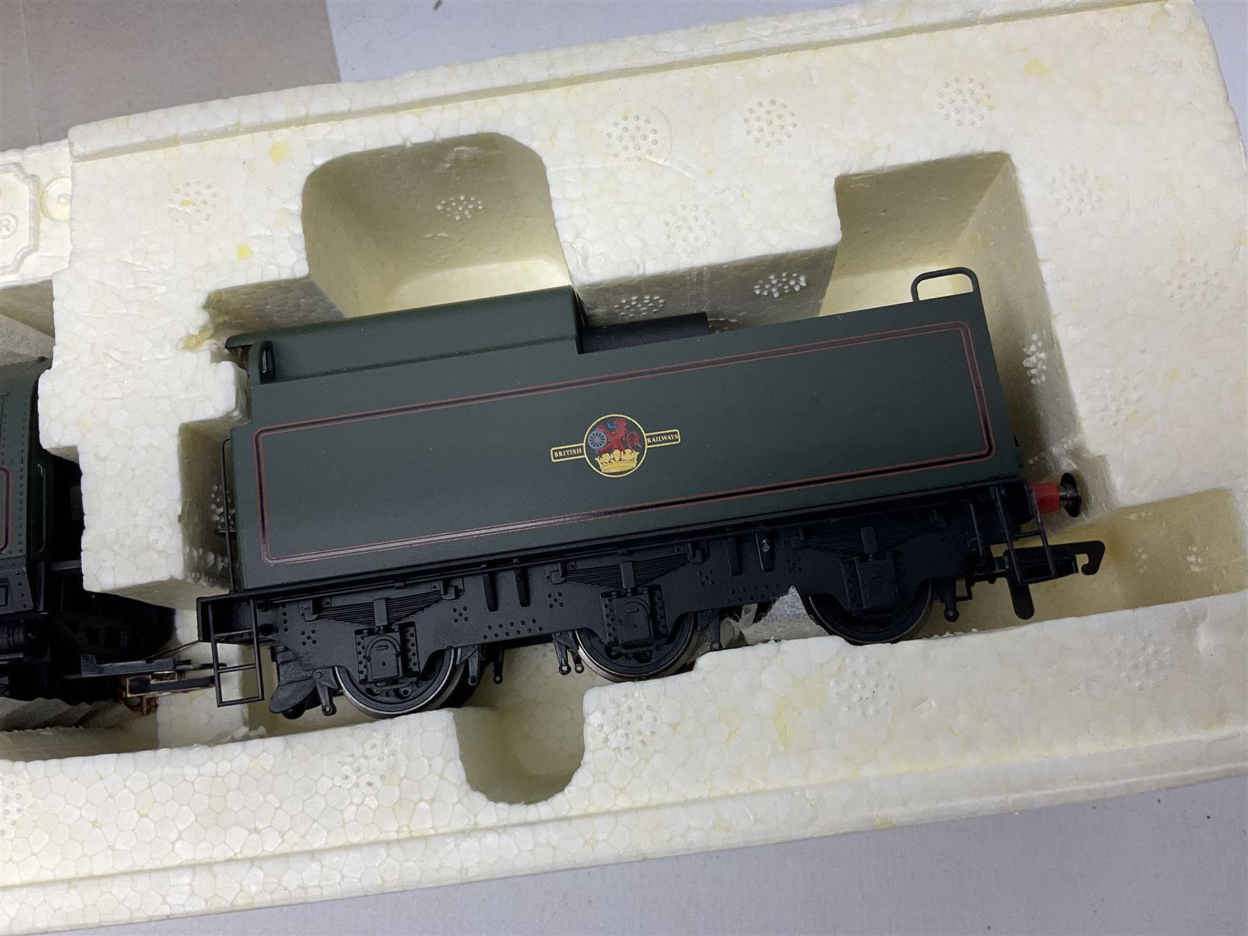 Hornby '00' gauge - NRM Collection Merchant Navy Class 4-6-2 locomotive 'Ellerman Lines' No.35029; boxed with slip case; LNER Class A4 4-6-2 locomotive 'Mallard' No.4468; boxed; and Class 9F 2-10-0 locomotive 'Evening Star' No.92220; boxed (3)