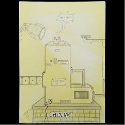 Charles Bronson (Charles Arthur Salvador) (British 1952-): A comprehensive collection of five hundred mixed media works executed between 2000 and 2025. Produced during the artist’s long-term incarceration, the works are primarily in ink, coloured pencil and mixed media on paper. The collection includes multiple formats: A5 (15 works), A4 (308 works), A3 (164 works) and A2 (13 works). Some are signed and dated; a number are executed on the reverse of official prison documents and other repurposed materials, reflecting the limited availability of art materials within the prison environment. This collection represents the largest body of the artist’s work to be offered as a single lot and has not previously been available on the market. (500) (unframed)

Notes: Dated examples span the period from 2000 to 2025, with the greatest concentration produced between 2012 and 2019 and including a group of recent large-scale works from the final years of the period; approximately twenty percent are undated.