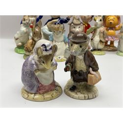 Twelve Royal Albert Beatrix Potter figures, including Mr Alderman Ptolemy, Peter Rabbit and This Pig Had None, etc, some boxed, together with four Royal Worcester Noddy figures, including Big Ears and PC Plod, boxed