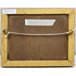 Algernon Mayow Talmage (1871-1939): Horses Ploughing, oil sketch on board signed 16cm x 23cm