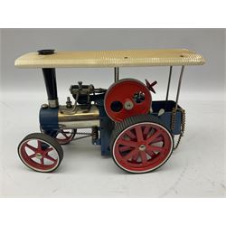 Wilesco steam roller traction engine, boxed