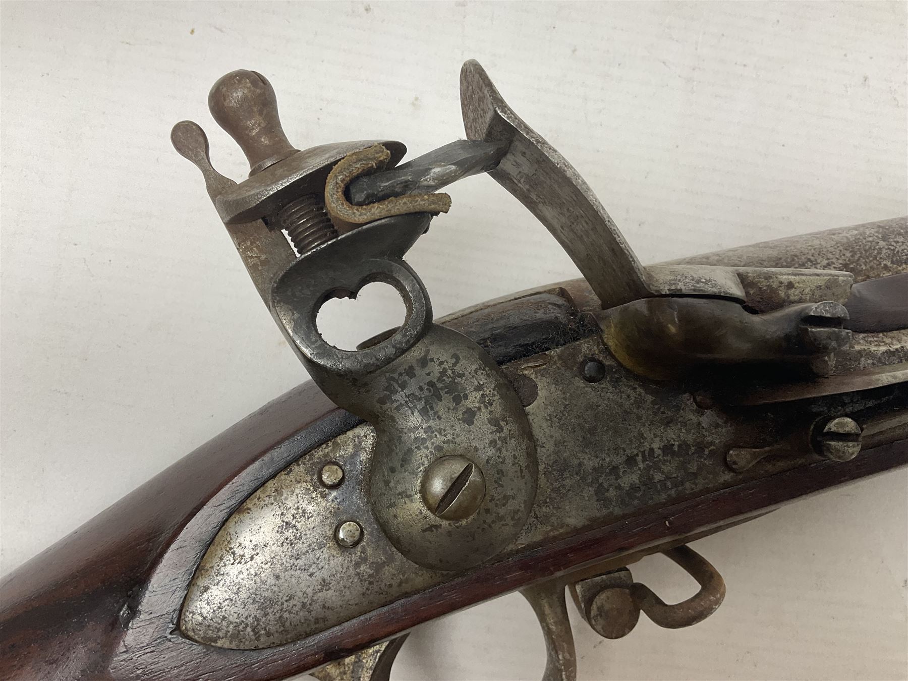 Early 19th century M.T. Wickham of Philadelphia flintlock musket, approximately .700 cal., the 104cm(41