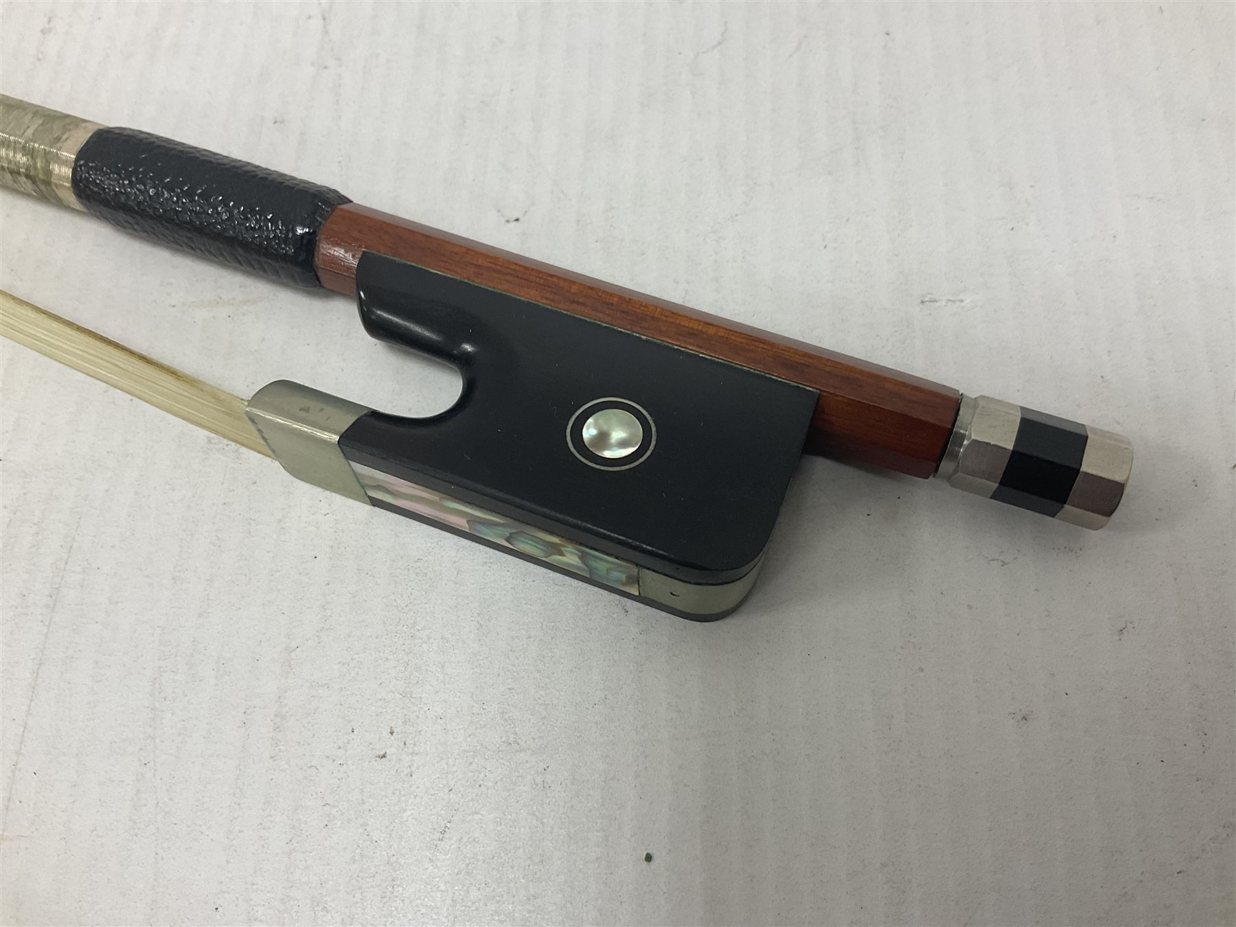 Gear 4 Music full size cello with a maple back and ribs and spruce top, ebony fittings and fingerboard, with two bows in hard case Length 123cm