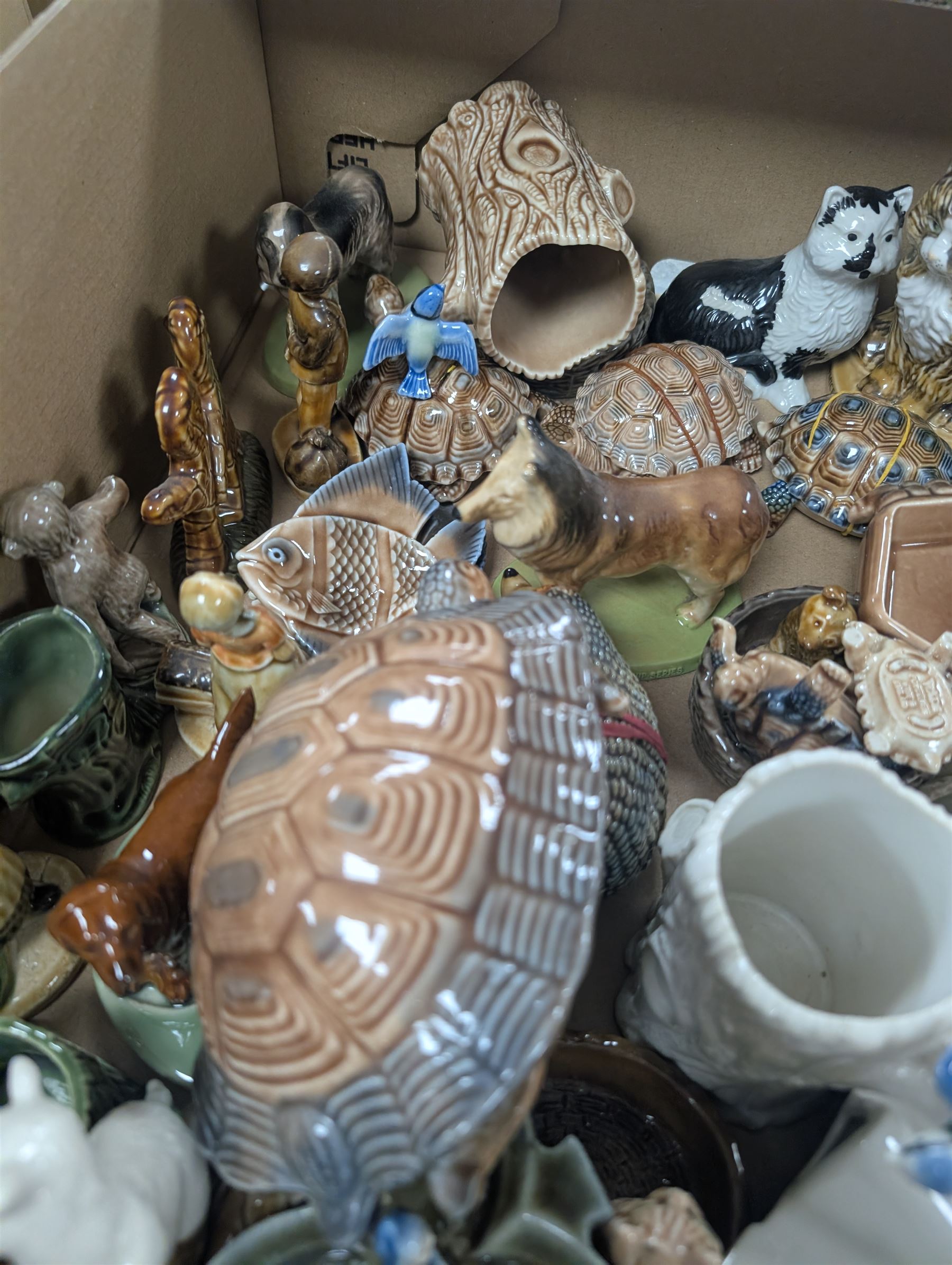 Wade trinket dishes and boxes, animal figures, etc