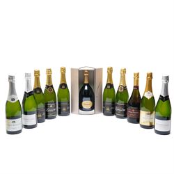 Ruinart Brut Champagne, 750ml, 12% vol, boxed; together with three bottles of Jacques Bonc...