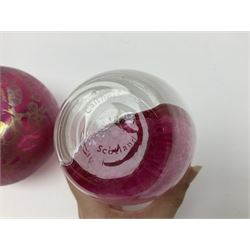 Collection of Caithness glass vases and dishes, to include mottled and swirl designs,  largest 20cm (23)