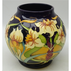  Moorcroft limited edition globular vase decorated in the Royal Gold pattern, designed by Rachel Bishop, dated 2005 no. 100/100 H18cm  