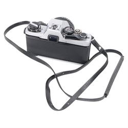 Olympus OM10 SLR camera body serial no. 2255944, with three Olympus OM-System Zuiko lenses including Auto-S 50mm 1:1.8, Auto-W 28mm 1:2.8 and Auto-Zoom 75-150mm 1:4, an Olympus Winder 2 and other accessories in soft shell carrycase