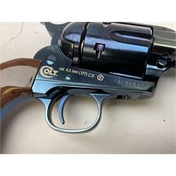 German Umarex CO2 .177 Colt Single Action Army .45 revolver, No.16L04827 L35cm overall; boxed with instructions